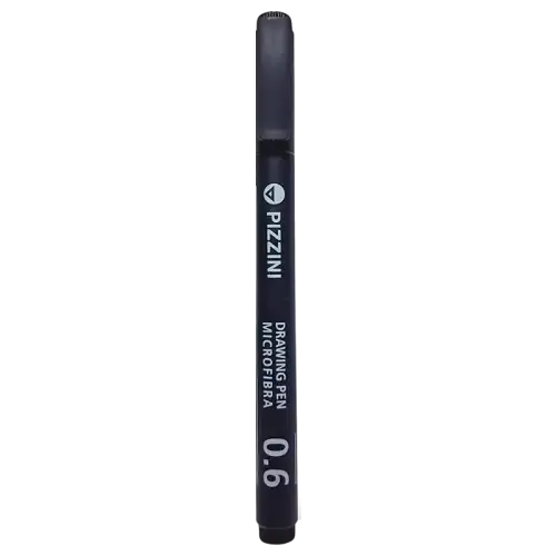 MICROFIBRA DE DIBUJO PIZZINI   0.6MM T.NEGRA