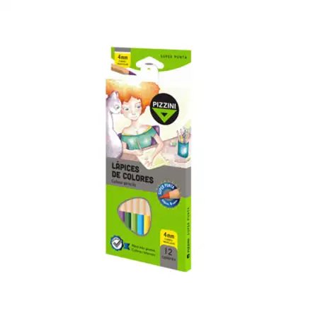 LAPICES PIZZINI SUPERMINA X12 LARGOS