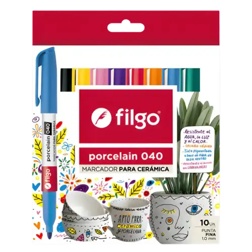 MARCADOR PARA CERAMICA X10 FILGO