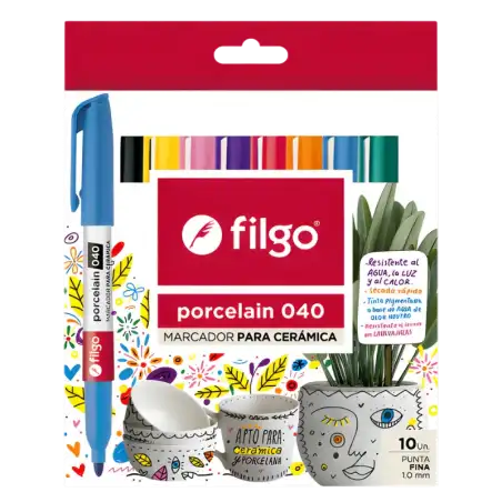 MARCADOR PARA CERAMICA X10 FILGO