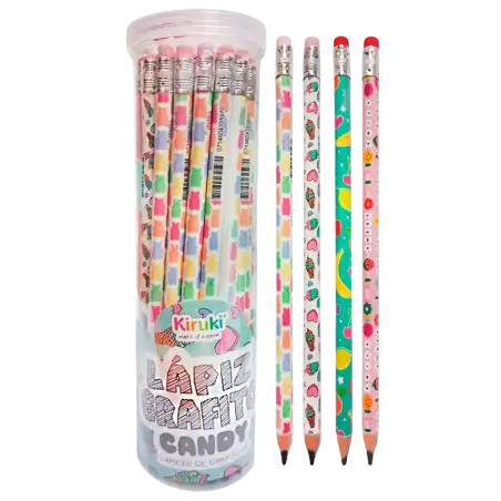 LAPIZ GRAFITO FANTASIA KIRUKI CANDY TUBO X36U
