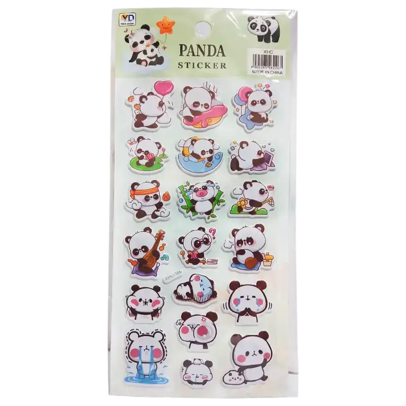 STICKER PANDA GOMA EVA