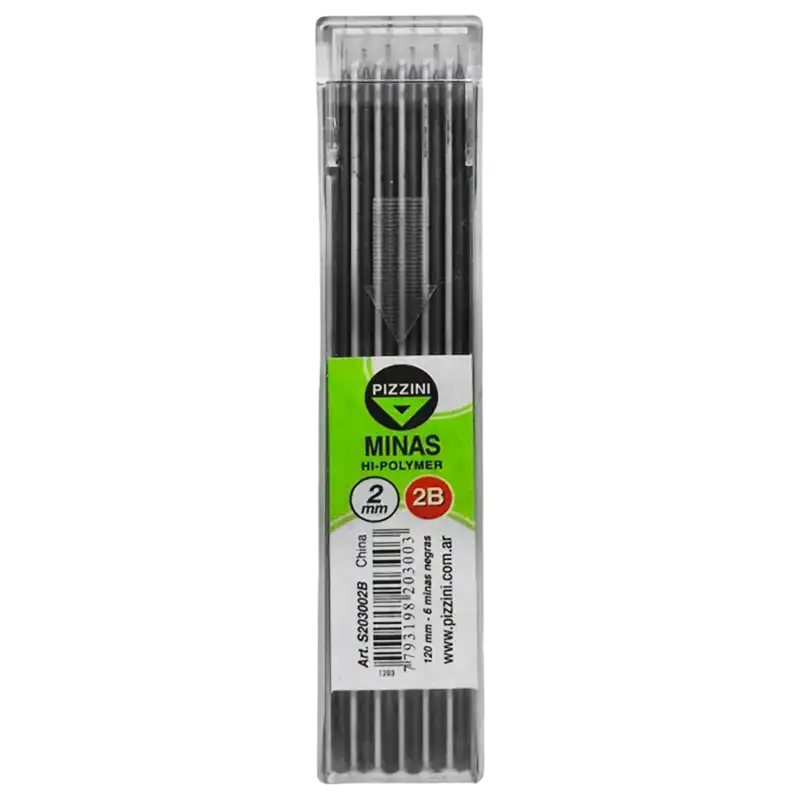 MINAS PIZZINI  2MM 2B X6