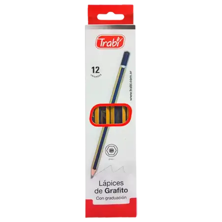 LAPICES GRAFITO 2H X12 TRABI
