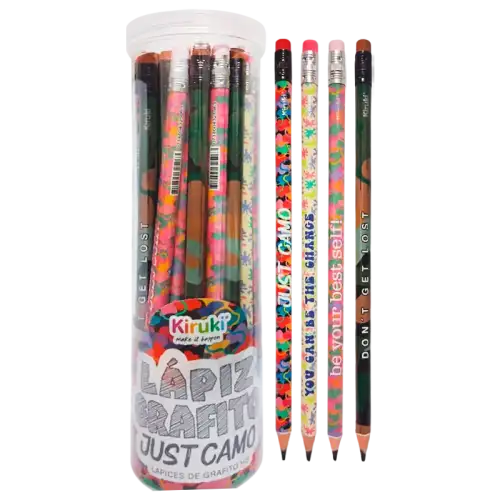 LAPIZ GRAFITO FANTASIA KIRUKI CAMO TUBO X36U