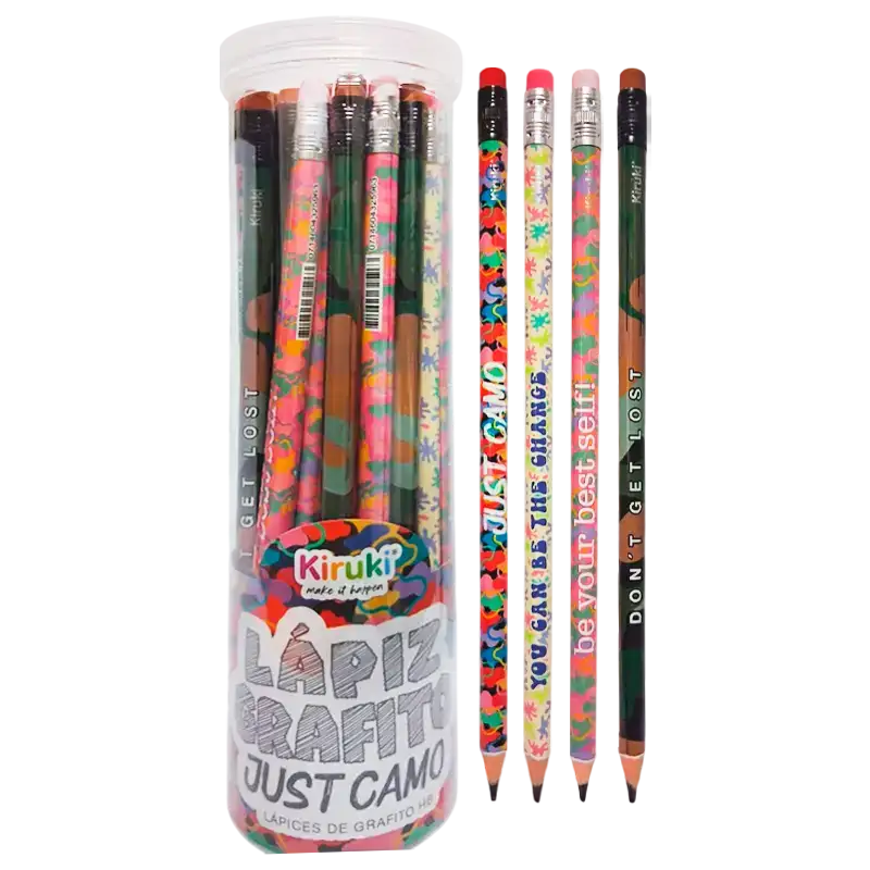 LAPIZ GRAFITO FANTASIA KIRUKI CAMO TUBO X36U