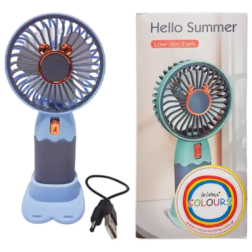 VENTILADOR MINI CON USB Y BASE