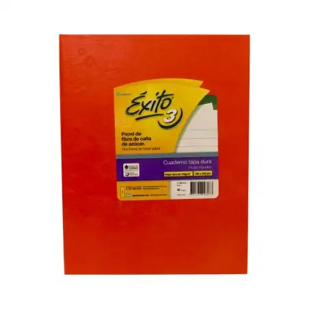 CUADERNO E3 19X23 ARANIA ROJO 48H RAY EXITO