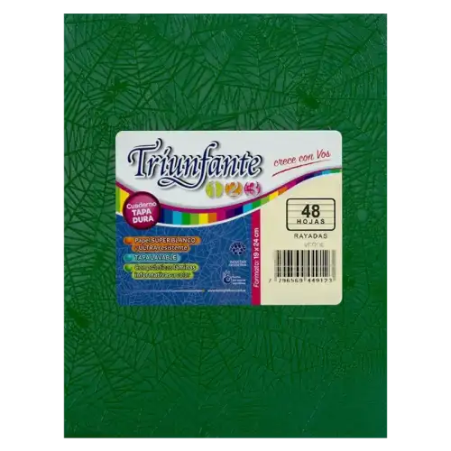CUADERNO T/D 48 H VERDE TRIUNFANTE
