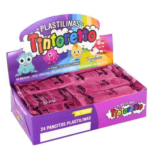 PLASTILINA 25 PANSITOS X24 ROSA TINTORETTO