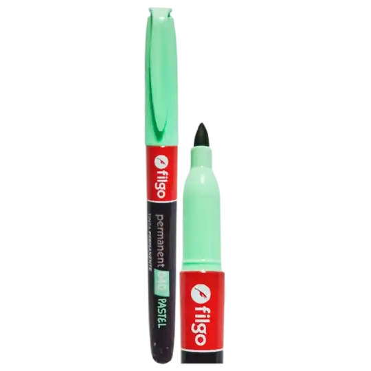 MARCADOR PERMANENTE 040 FINO PASTEL VERDE FILGO
