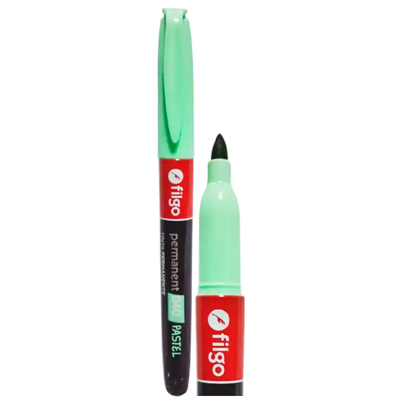 MARCADOR PERMANENTE 040 FINO PASTEL VERDE FILGO