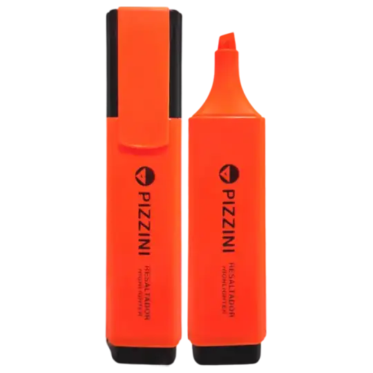 RESALTADOR 2x1 PIZZINI P.BISEL NARANJA