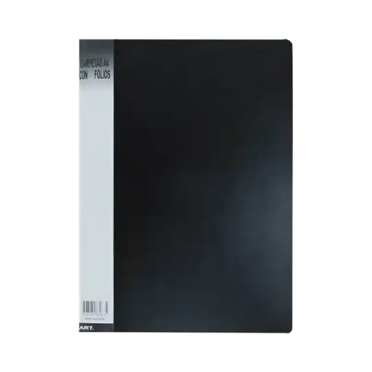 CARPETA A4 CON 40 FOLIO NEGRO
