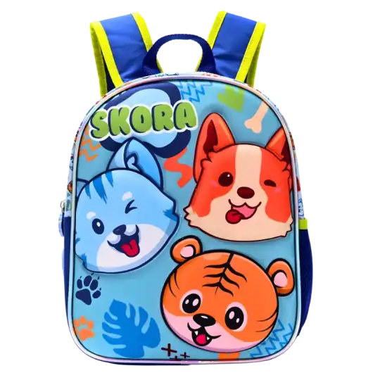 MOCHILA PETIT TERMOFORMADA 3D ANIMALES 12PULG
