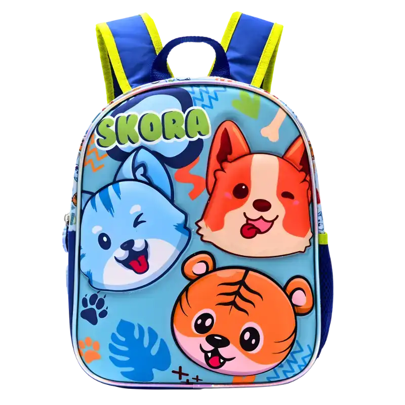 MOCHILA PETIT TERMOFORMADA 3D ANIMALES 12PULG