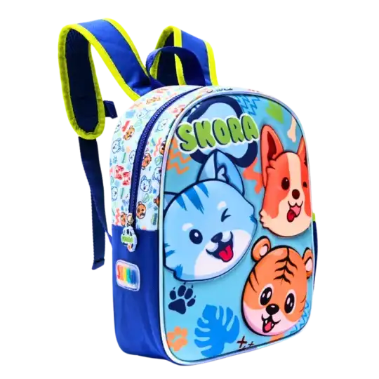MOCHILA PETIT TERMOFORMADA 3D ANIMALES 12PULG
