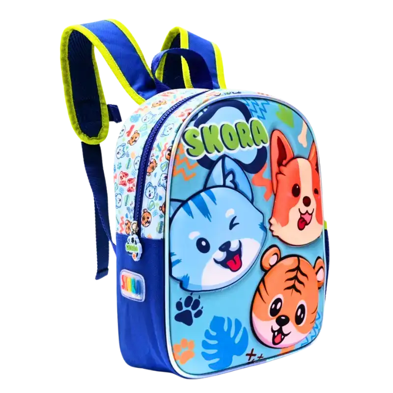 MOCHILA PETIT TERMOFORMADA 3D ANIMALES 12PULG