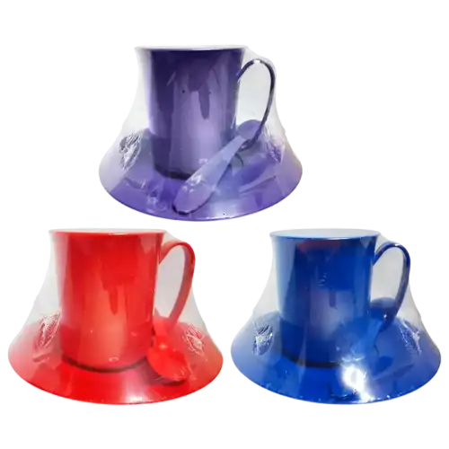 SET TAZA CON PLATO CUCHARA TO GO BELGIOCO