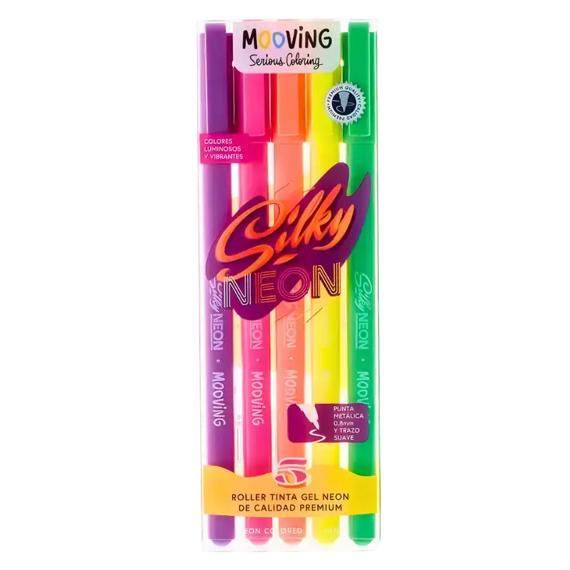 ROLLER TINTA GEL NEON X5 MOOVING