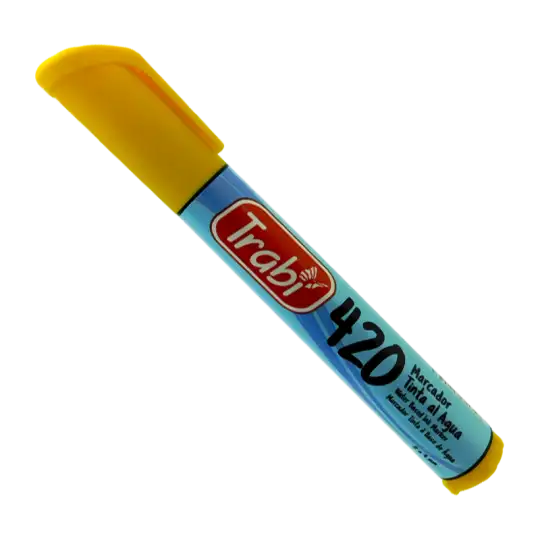 MARCADOR TRABI AL AGUA 420 AMARILLO