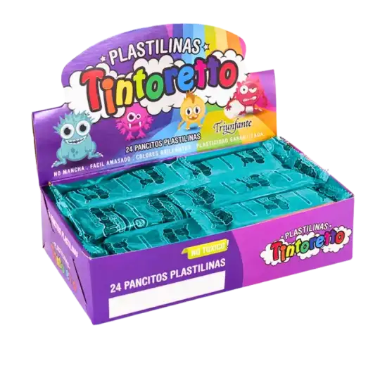 PLASTILINA BARRITA X24 AZUL CIELO TINTORETTO