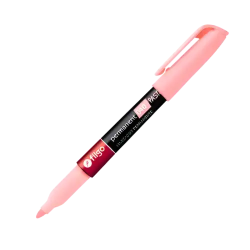 MARCADOR PERMANENTE 040 FINO PASTEL ROSA X1 FILGO