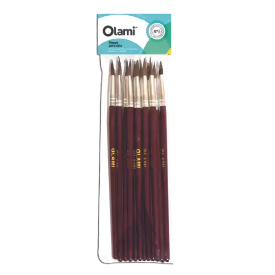 PINCEL REDONDO PONY N3 OLAMI X12U