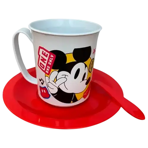 SET TAZA CON PLATO MICKEY BELGIOCO