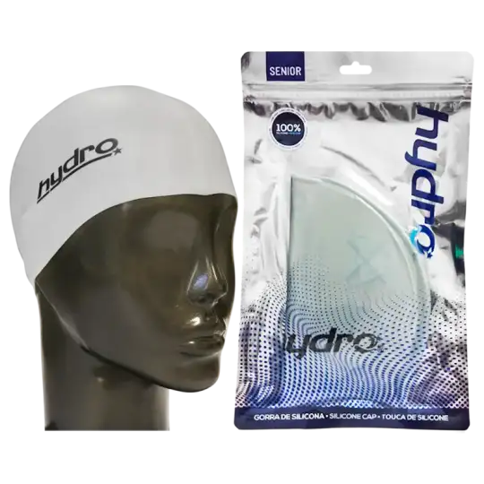 GORRA DE NATACION DE SILICONA PLATA