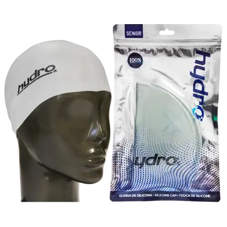 GORRA DE NATACION DE SILICONA PLATA