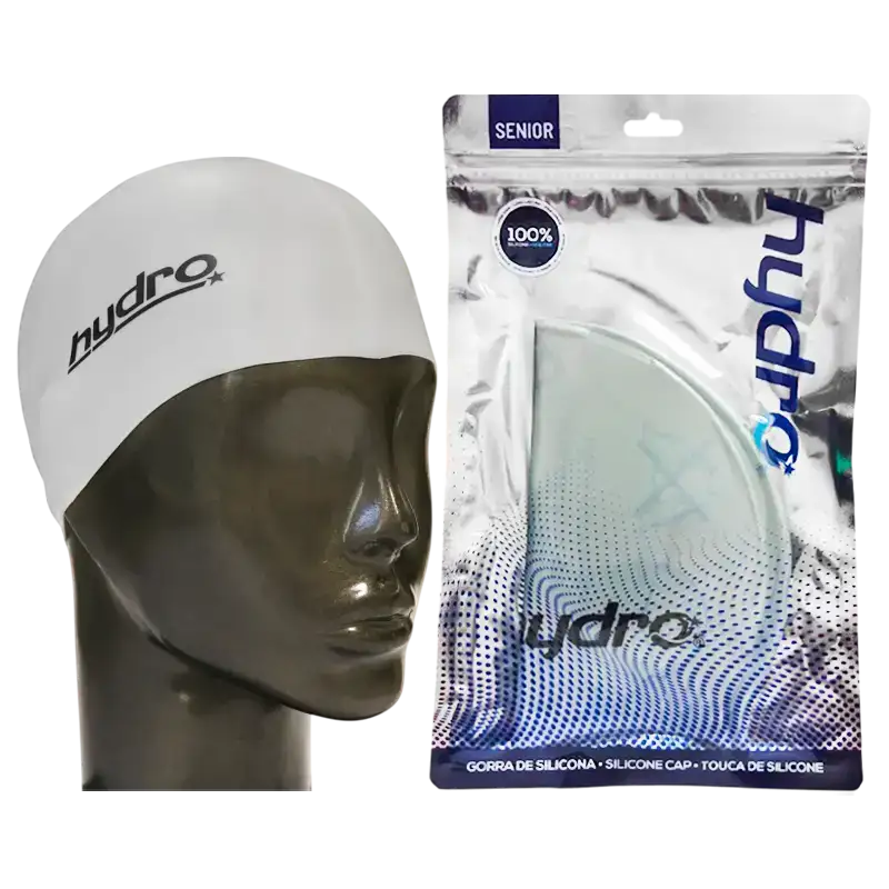 GORRA DE NATACION DE SILICONA PLATA