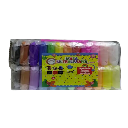 MASA X 24 COLORES C/ESTECA