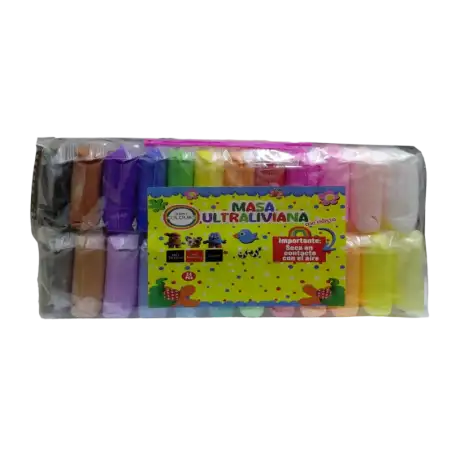 MASA X 24 COLORES C/ESTECA