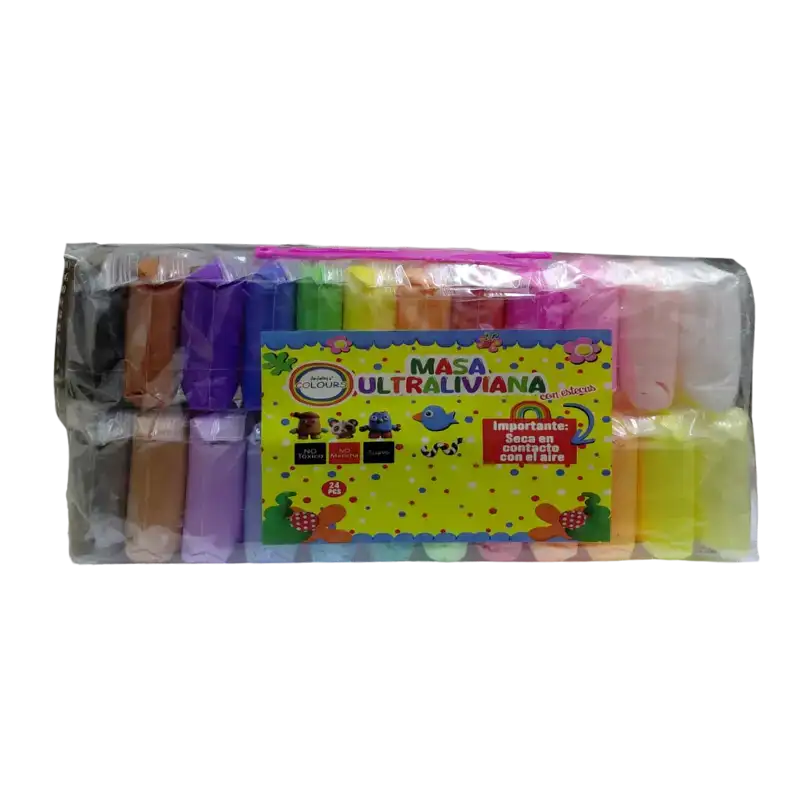 MASA X 24 COLORES C/ESTECA