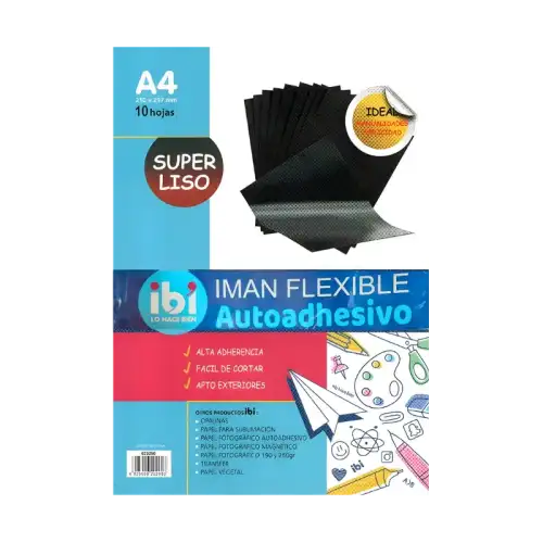 IMAN HOJA A4 X10 HJS CON ADHESIVO