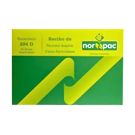 FORMULARIO NORPAC RECIBO HABERE PER/AUX