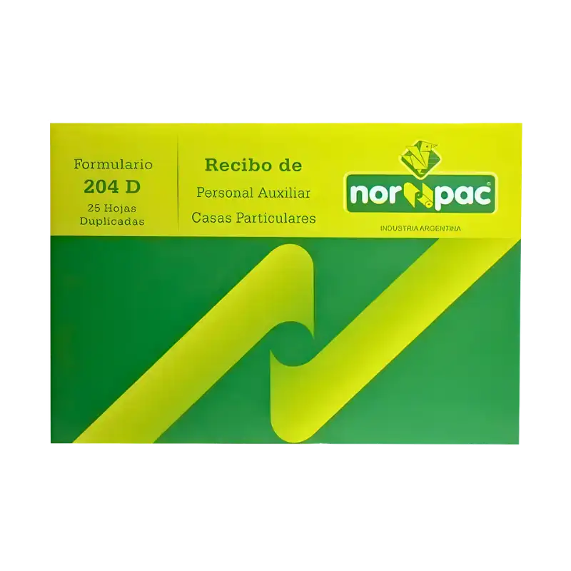 FORMULARIO NORPAC RECIBO HABERE PER/AUX