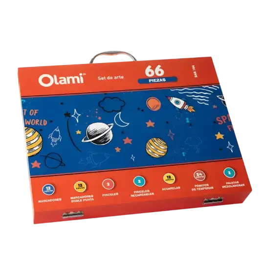 VALIJA DE 66 PIEZAS SPACE