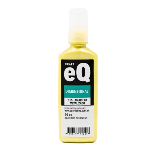 EQ DIMENSIONAL METALIZADO AMARILLO X40CC