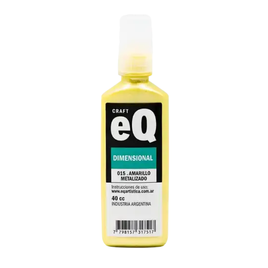 EQ DIMENSIONAL METALIZADO AMARILLO X40CC