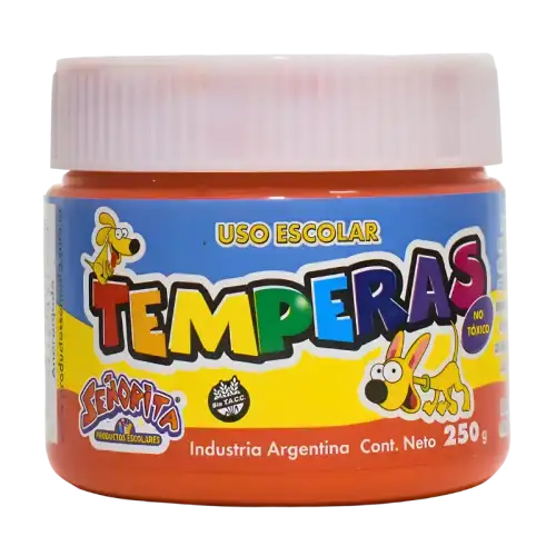TEMPERA STA POTE NARANJA FLUO 250G