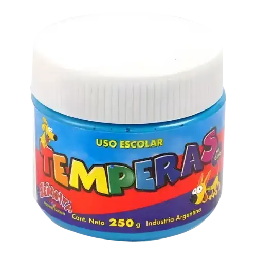 TEMPERA STA POTE CELESTE FLUO 250G