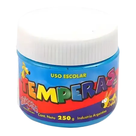 TEMPERA STA POTE CELESTE FLUO 250G