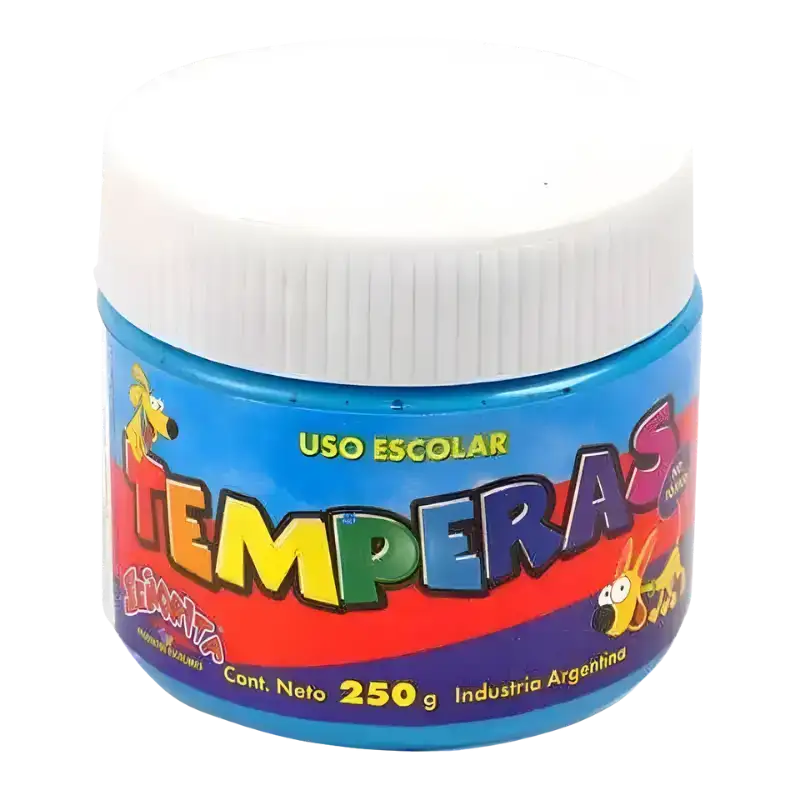 TEMPERA STA POTE CELESTE FLUO 250G