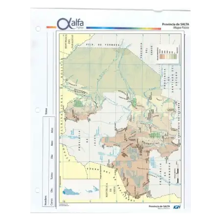 MAPA N3 FISICO/POLITICO SALTA