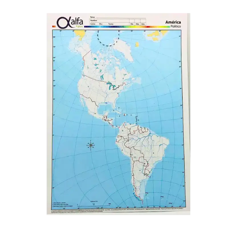 MAPA N5 POLITICO AMERICA ALFA X20U