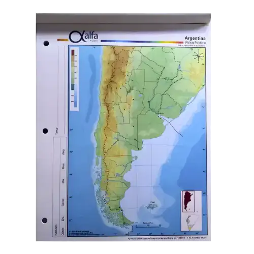 MAPA N3 FIS/POL ARGENTINA ALFA X40U