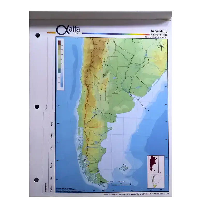 MAPA N3 FIS/POL ARGENTINA ALFA X40U