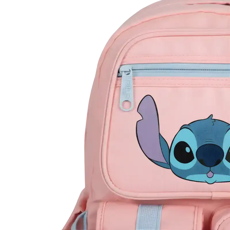 MOCHILA STITCH PINK MOOVING